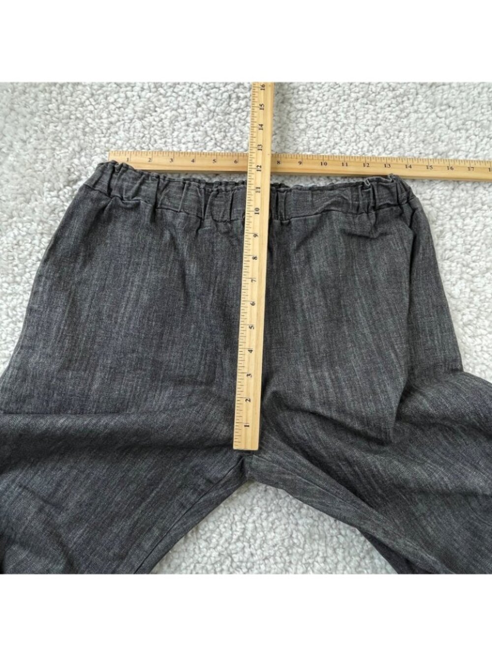 LA Relaxed The Simple Pant Wide Leg Mineral Wash Black Womens Medium - Picture 5 of 6